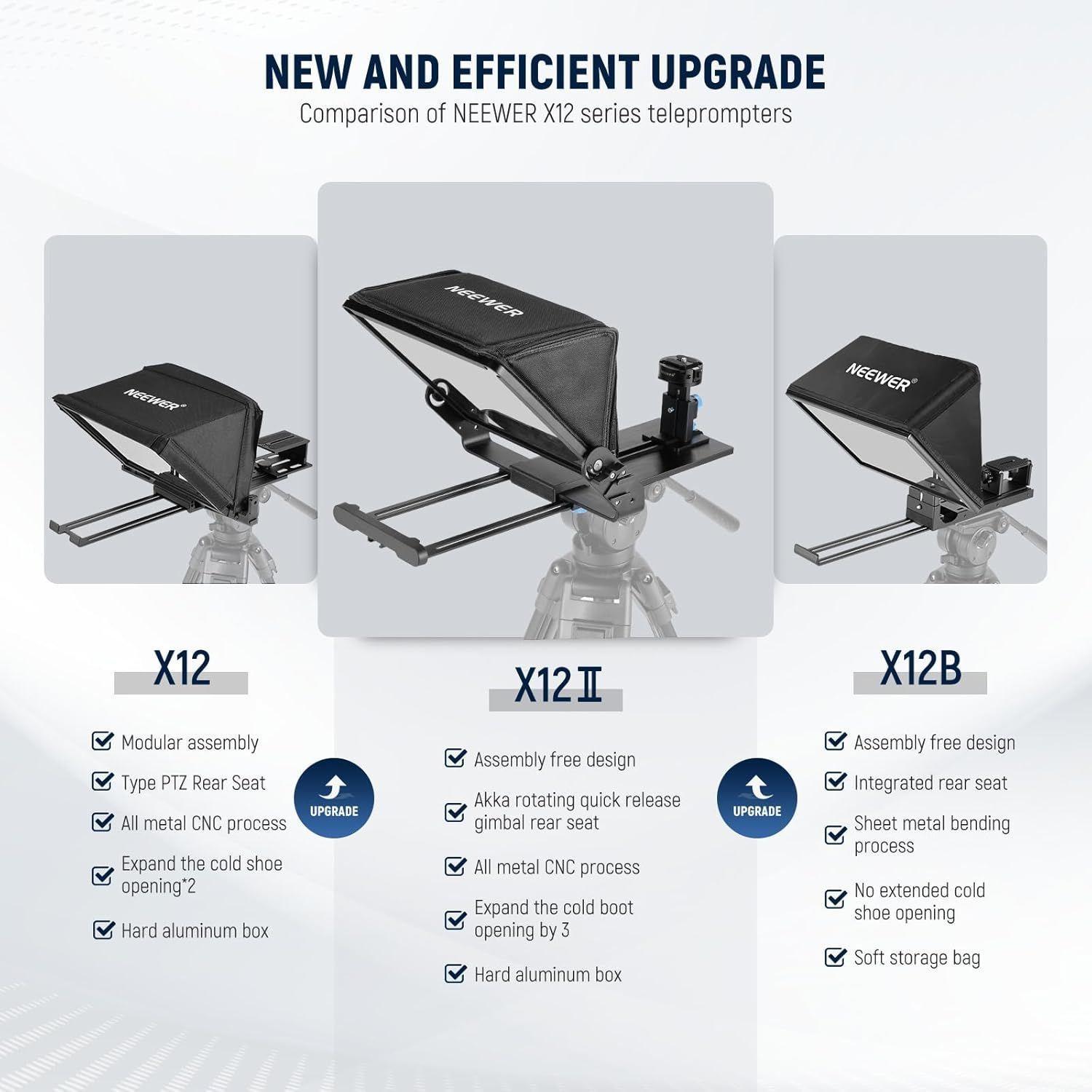 Teleprompter Neewer X12 II para Cámara y Tableta-4