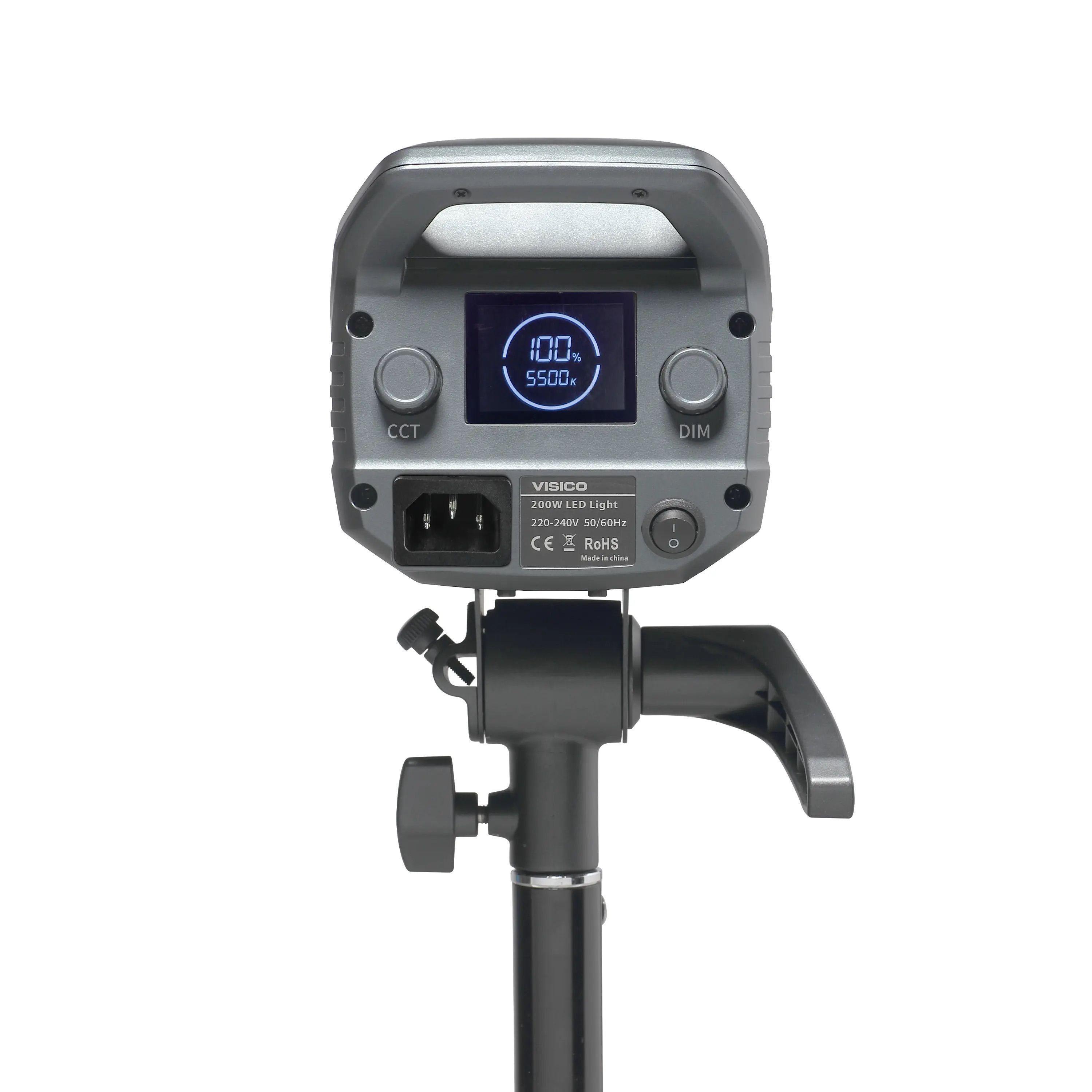 Cañón Led Visico LED-200GA 2700K a 6500K Bicolor-4