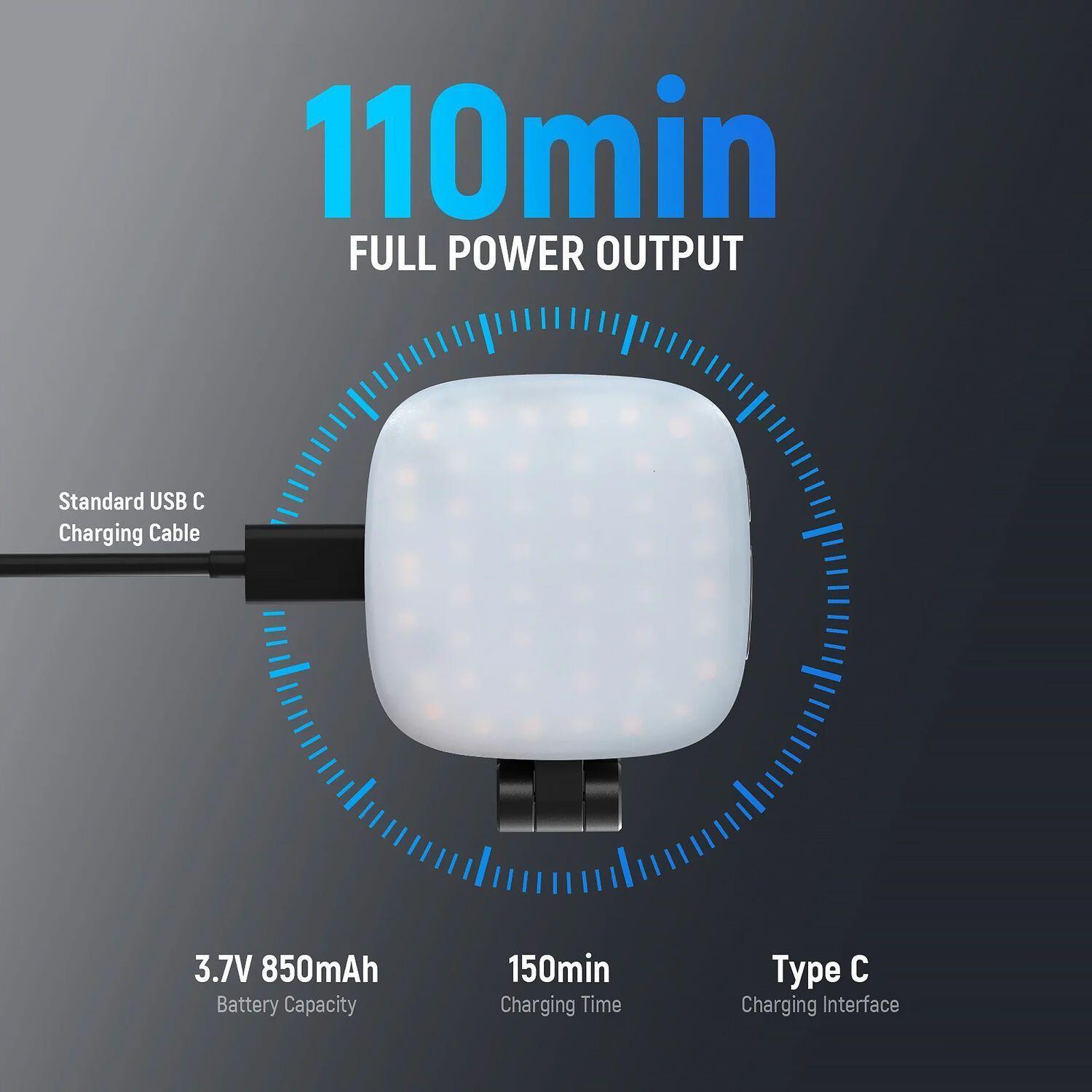 Luz Magnética Neewer Basics NL48B para Selfies Negro-6