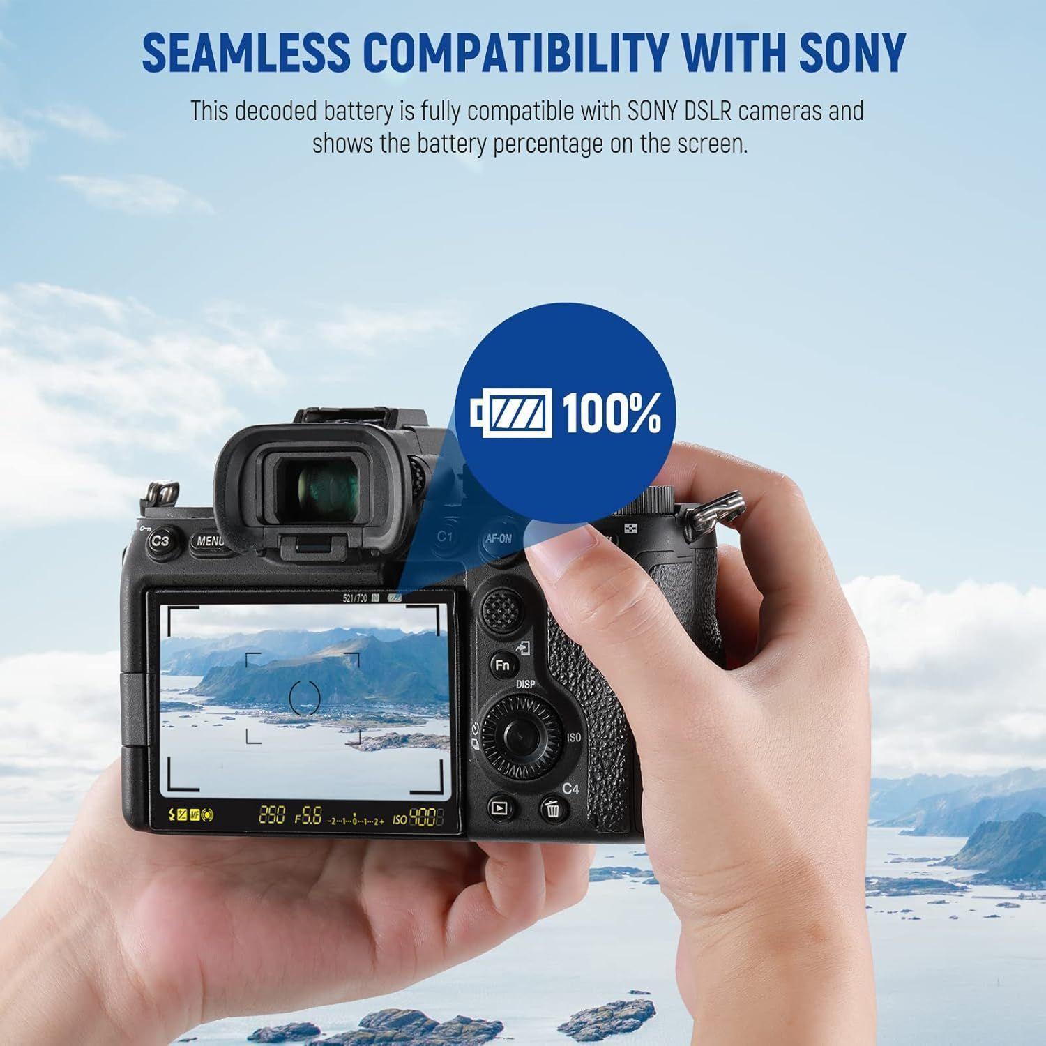 Cargador y Estuche con 2 Baterias Neewer NP-FZ100-6