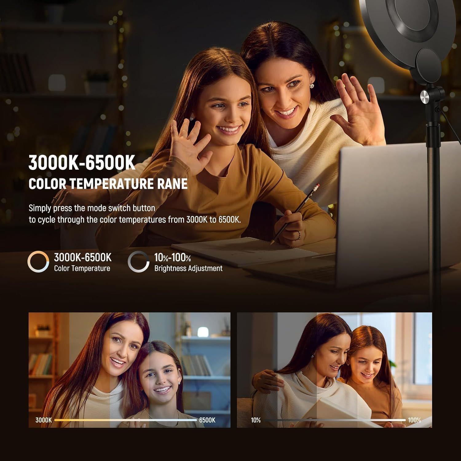 Kit de Luz Selfie Neewer R06 de 17,8cm para Teléfonos-5