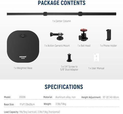 Soporte Neewer de Mesa y Piso para Proyector y Camara-5