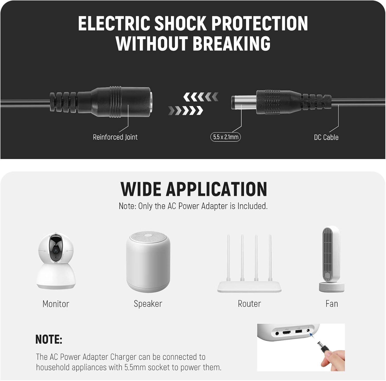 Adaptador Neewer AC-PW20 con Acoplador CC para Sony-5
