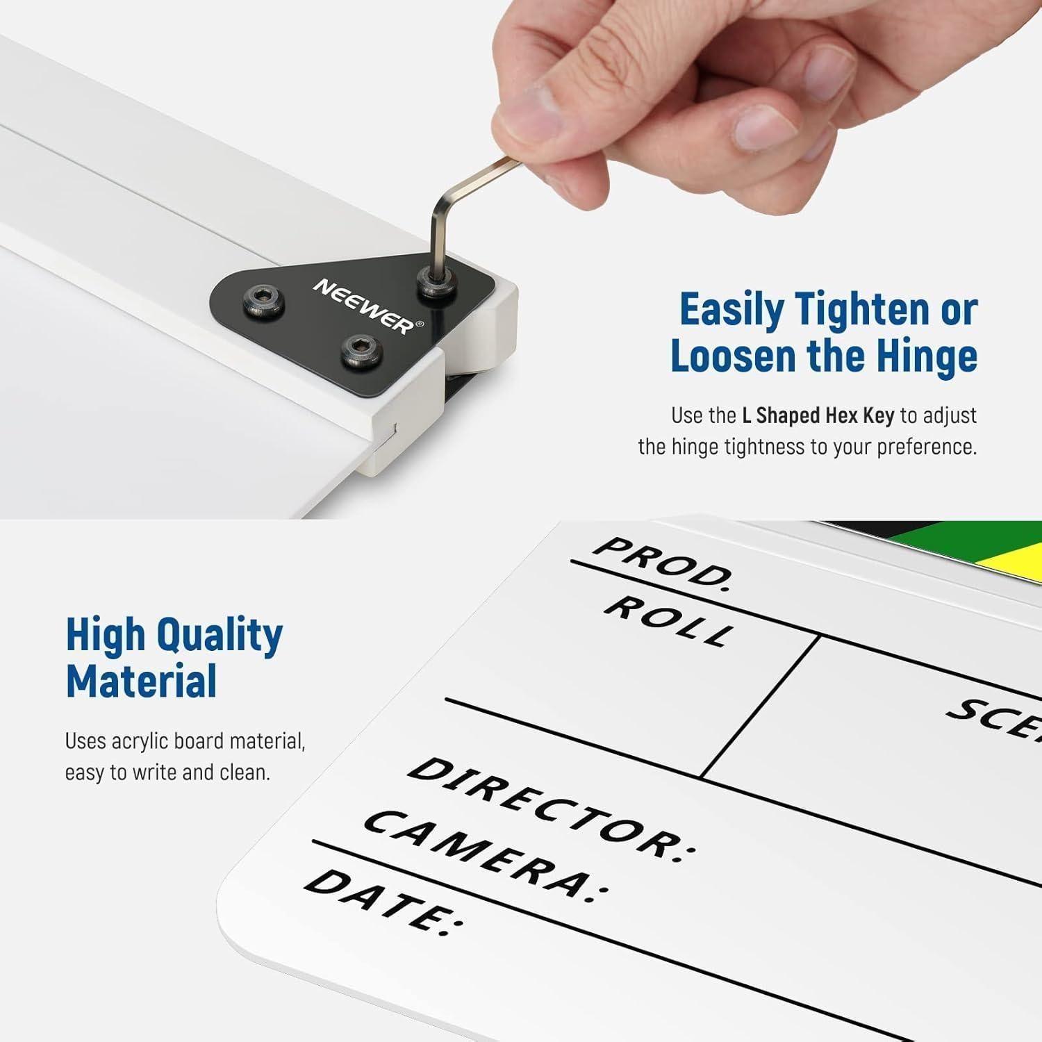 Claqueta de Director Neewer de Acrílico-3