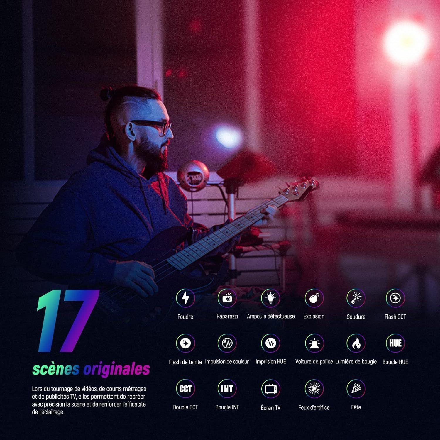 Luz RGB COB Neewer CB60 70W con Control 2.4G/App-2