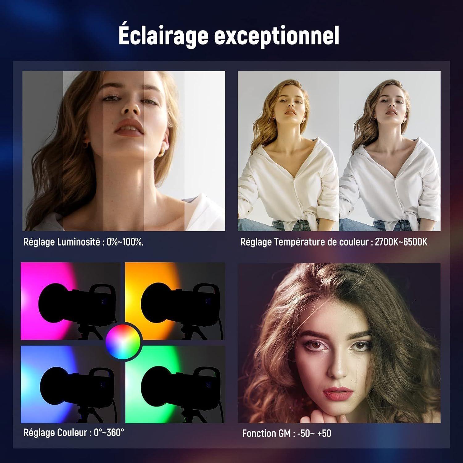 Luz RGB COB Neewer CB60 70W con Control 2.4G/App-6