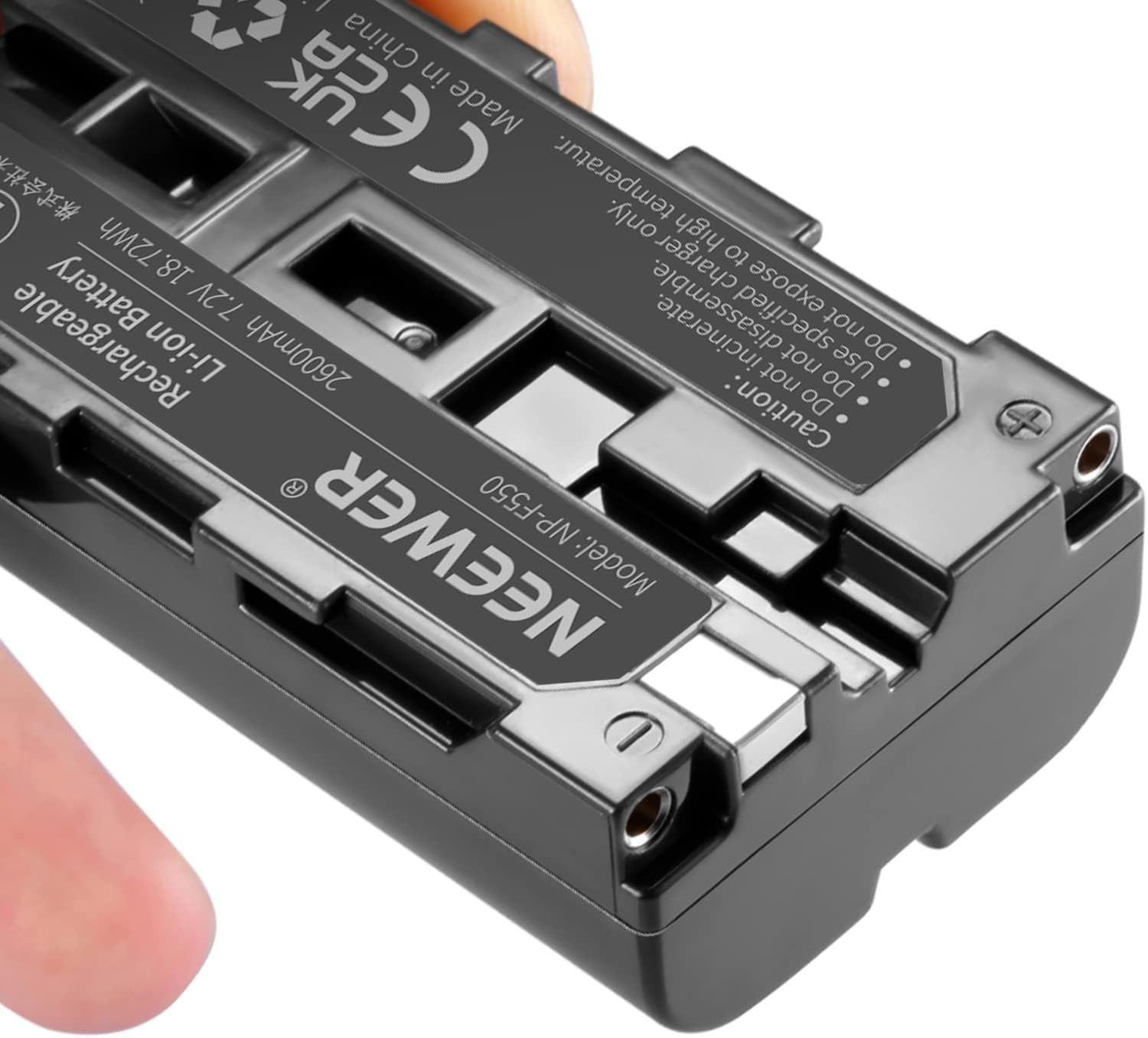 Batería de repuesto Neewer 2600mAh para Sony NP-F550/570/530-4