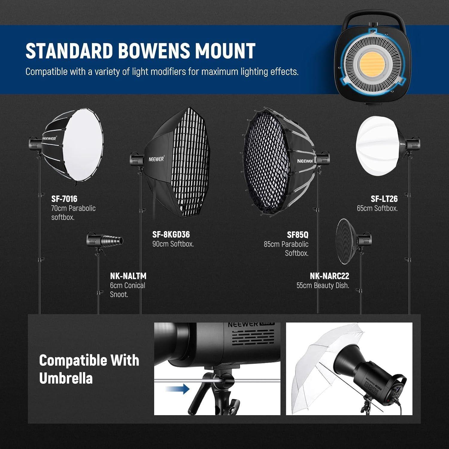 Luz LED Bicolor Neewer CB60B 70W con APP y Control 2,4G-4