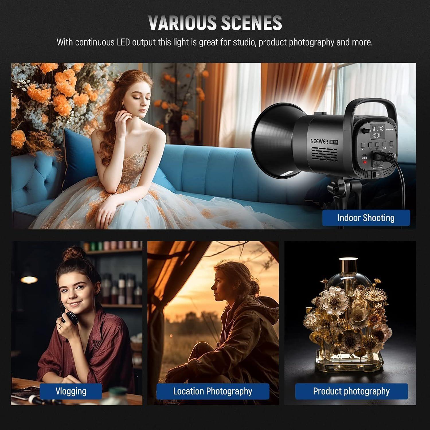 Luz LED Bicolor Neewer CB60B 70W con APP y Control 2,4G-7