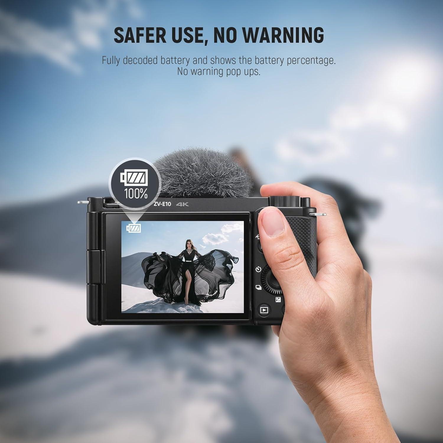 Bateria Neewer TNP FW50 1030mAh con Puerto USB C-4