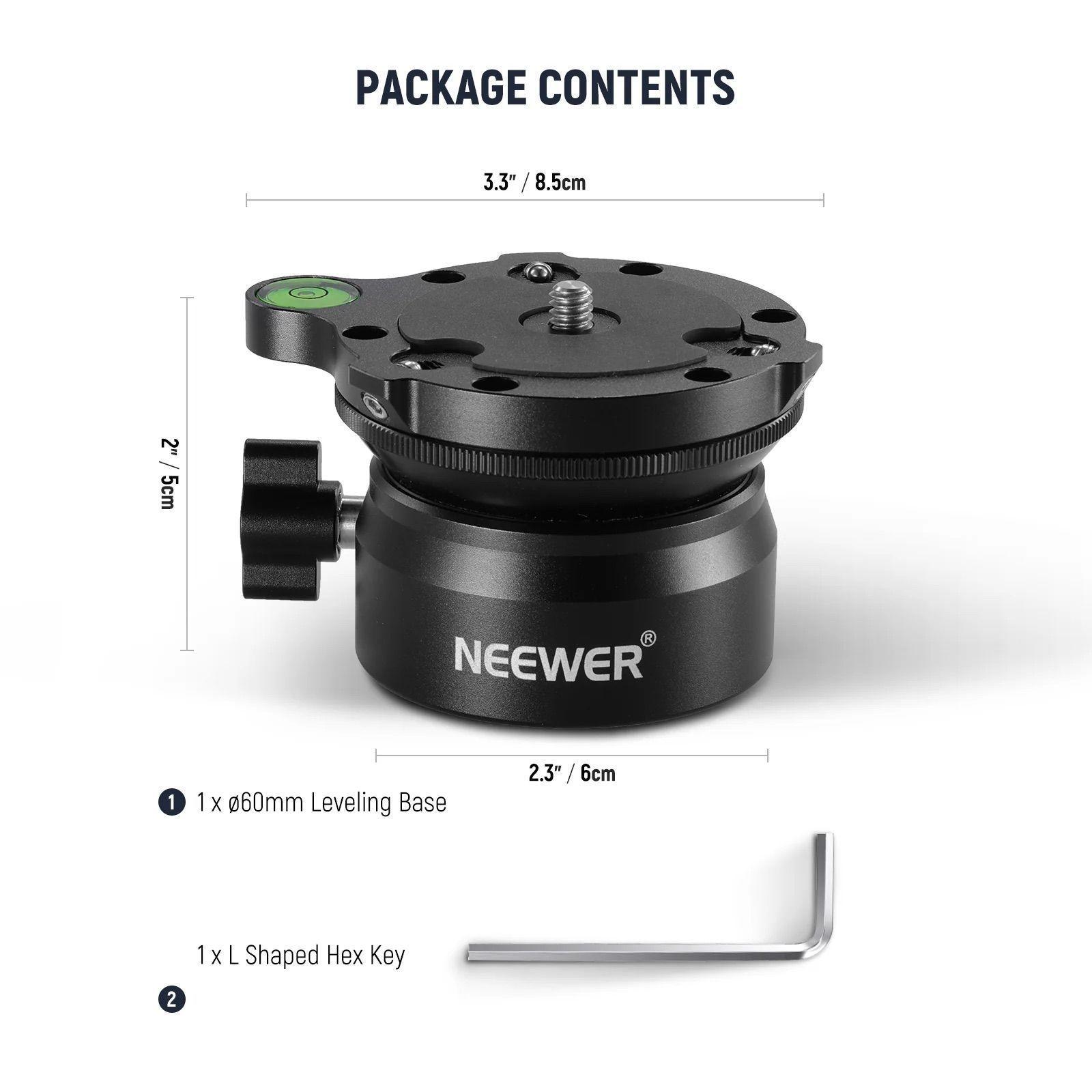 Base niveladora de trípode Neewer GM15 Nivelador de cámara-7