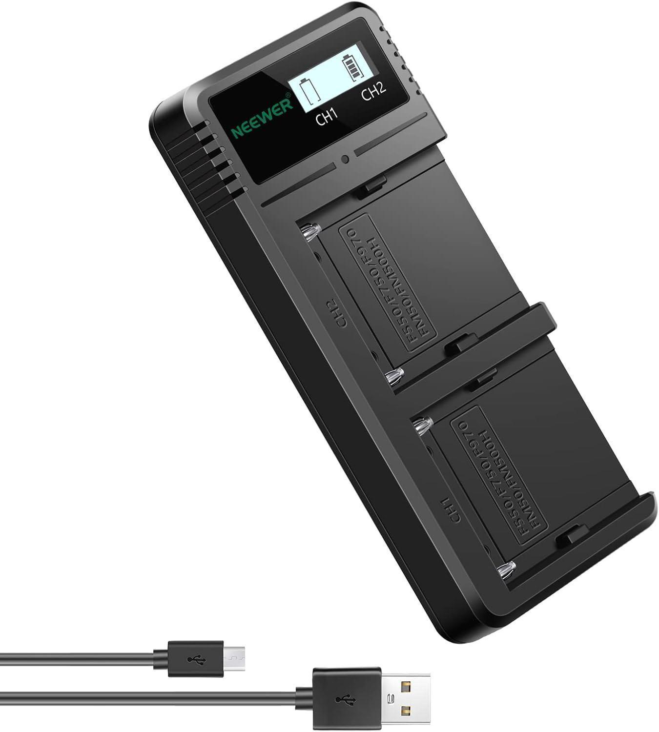 Cargador Dual USB Neewer para Baterías Sony NP-F-0