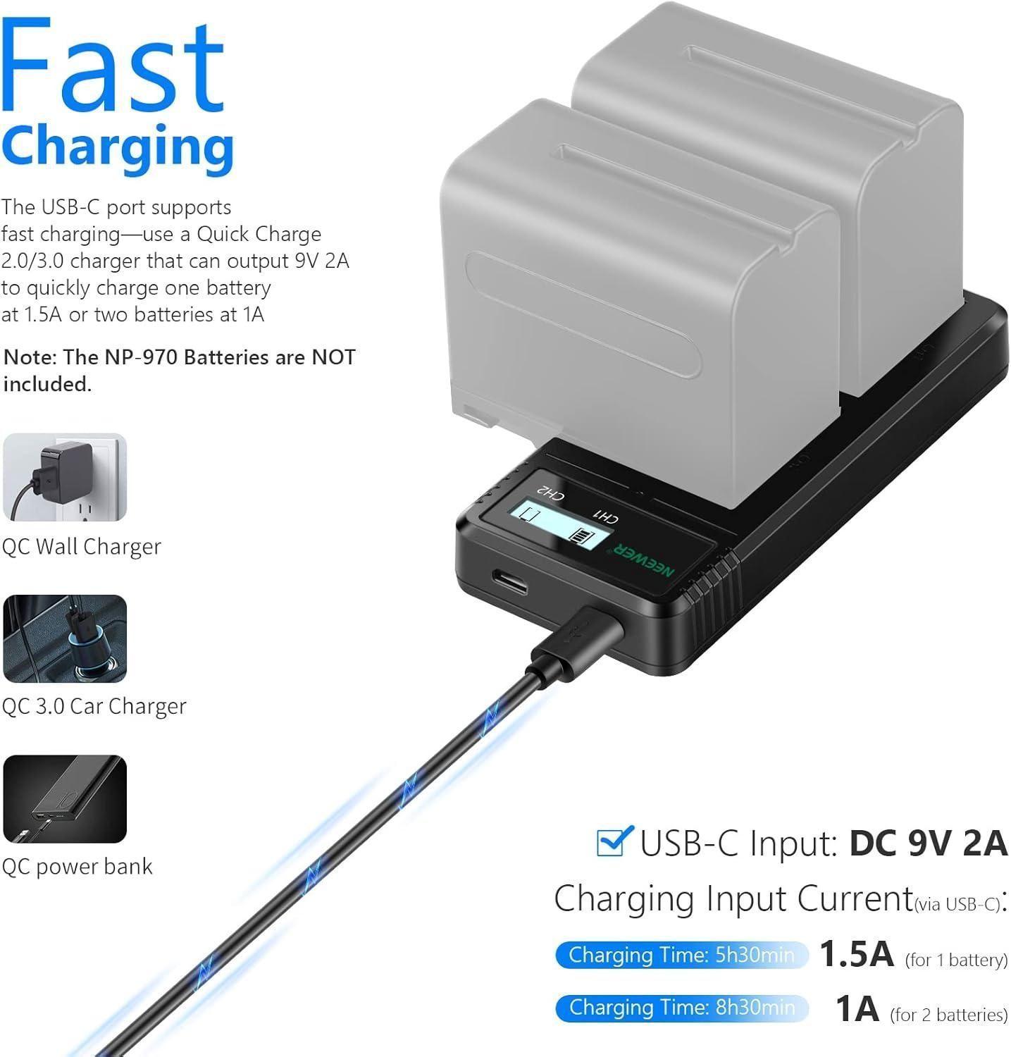Cargador Dual USB Neewer para Baterías Sony NP-F-1