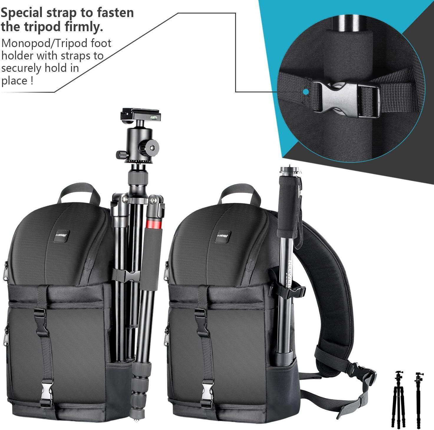 Mochila Bandolera para Cámara Neewer Negra-3