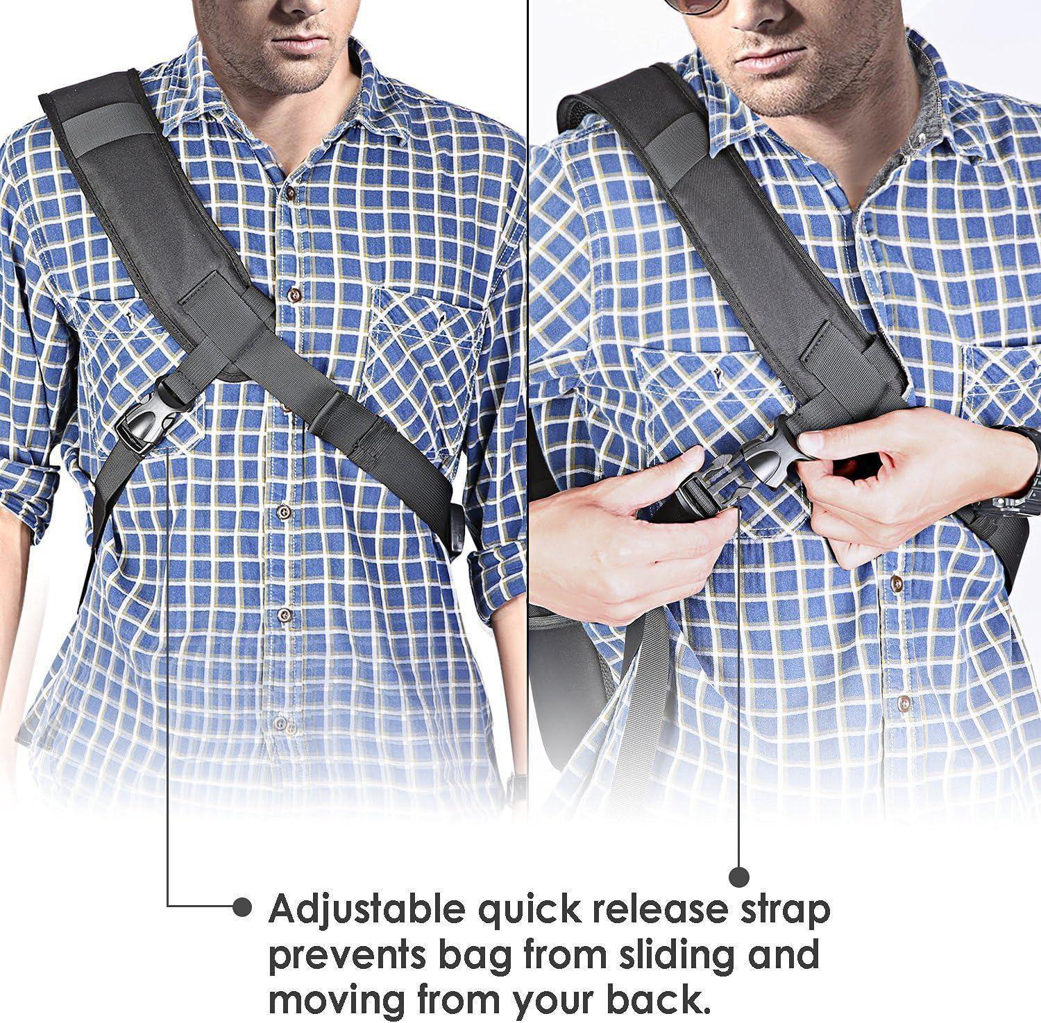 Mochila Bandolera para Cámara Neewer Negra-6