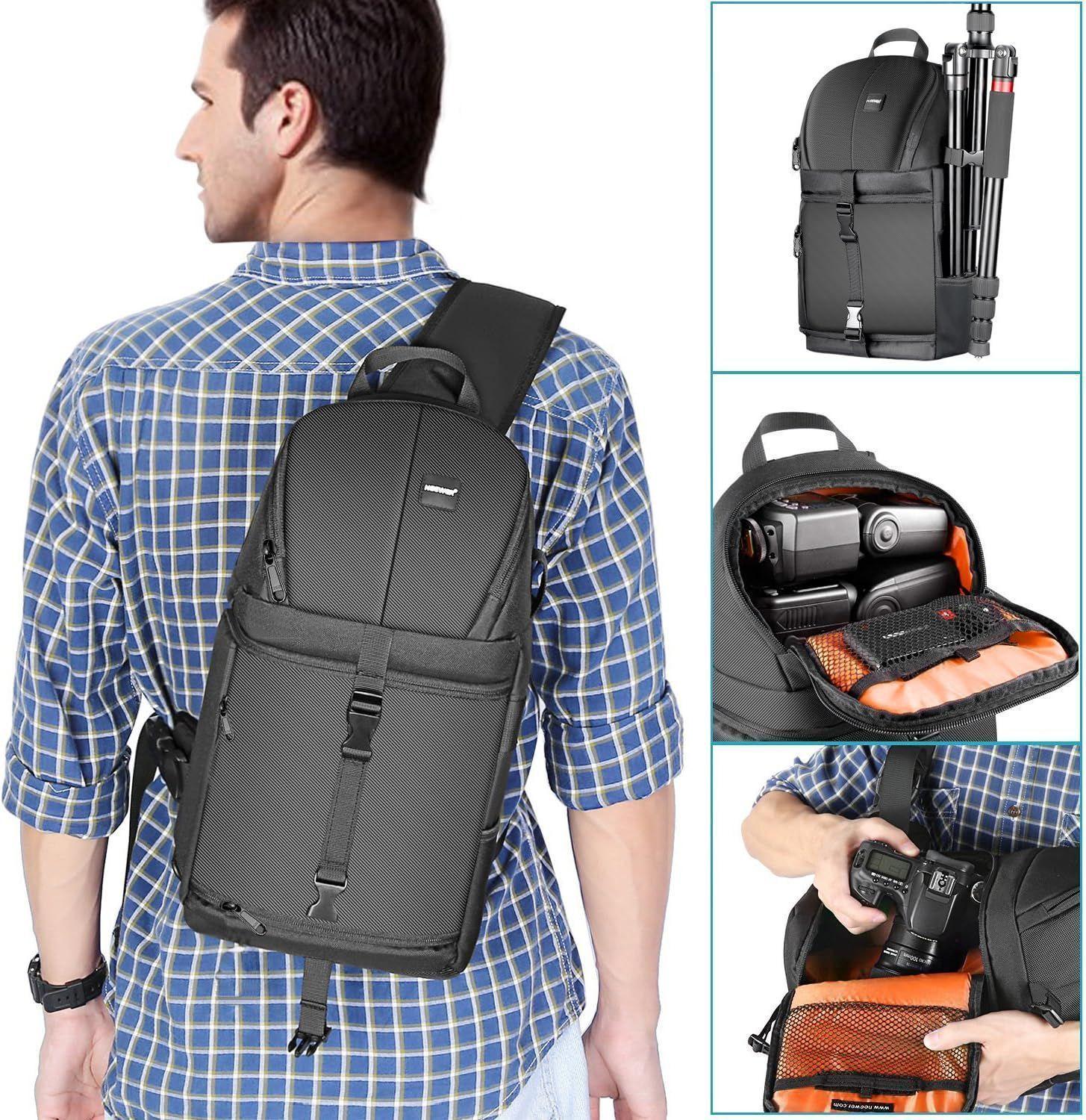 Mochila Bandolera para Cámara Neewer Negra-7