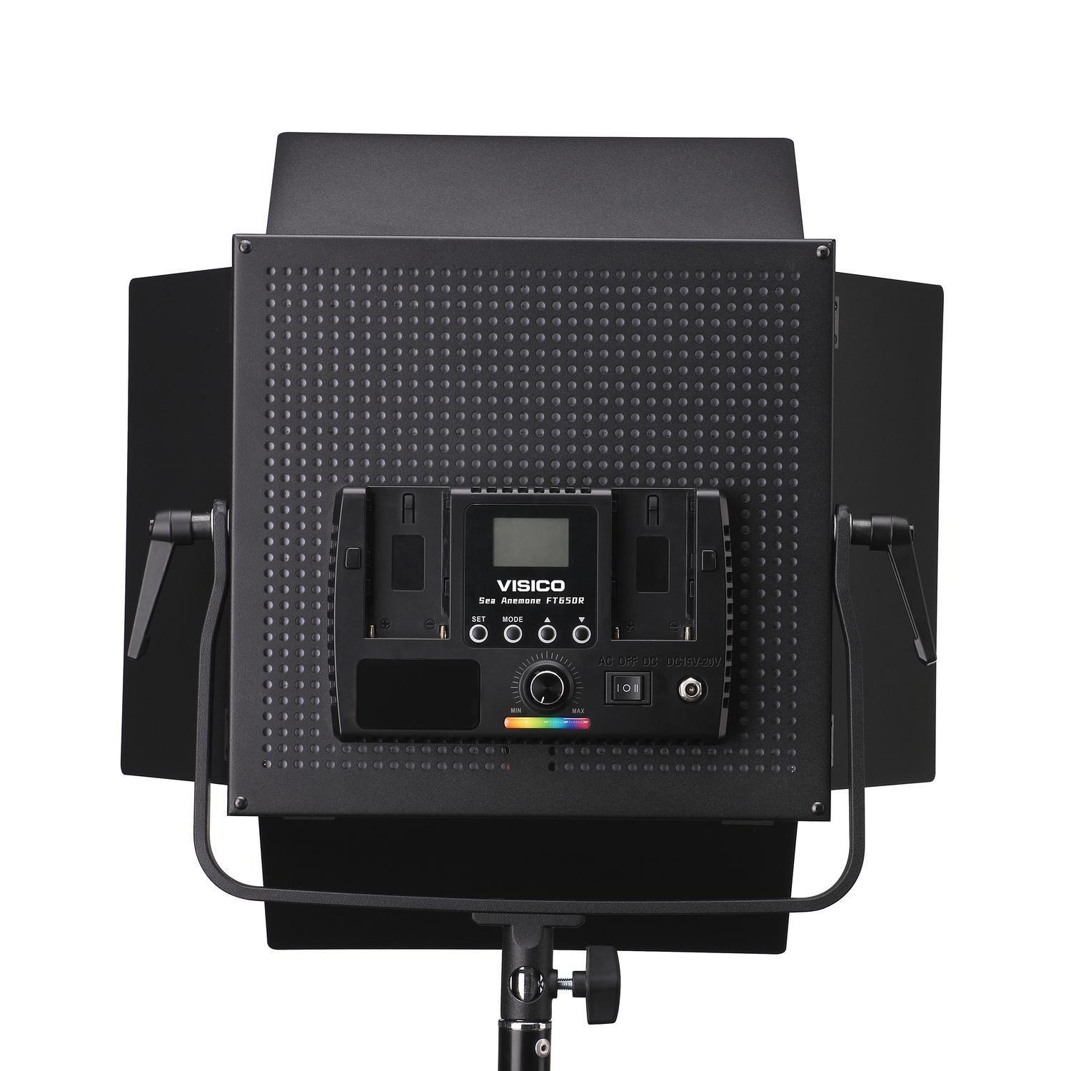 Panel Led Visico FT-650R RGB y Bicolor - Con fuente de poder-5