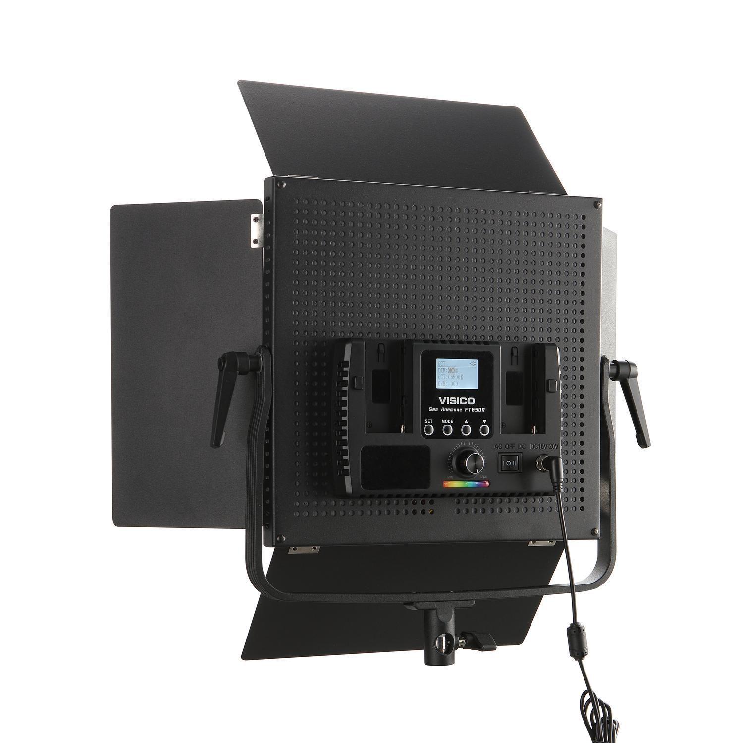Panel Led Visico FT-650R RGB y Bicolor - Con fuente de poder-7