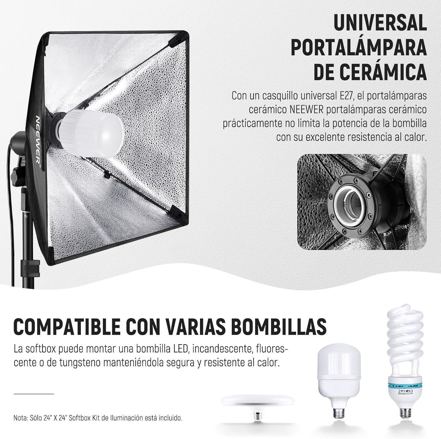 Kit Softbox LED Neewer NK300 5700K-5