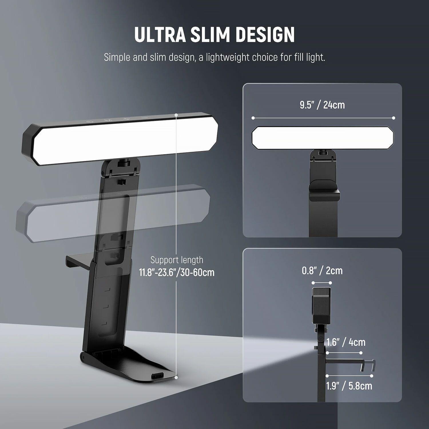 Barra de Luz Bicolor Neewer Basics L10 para Monitores-8