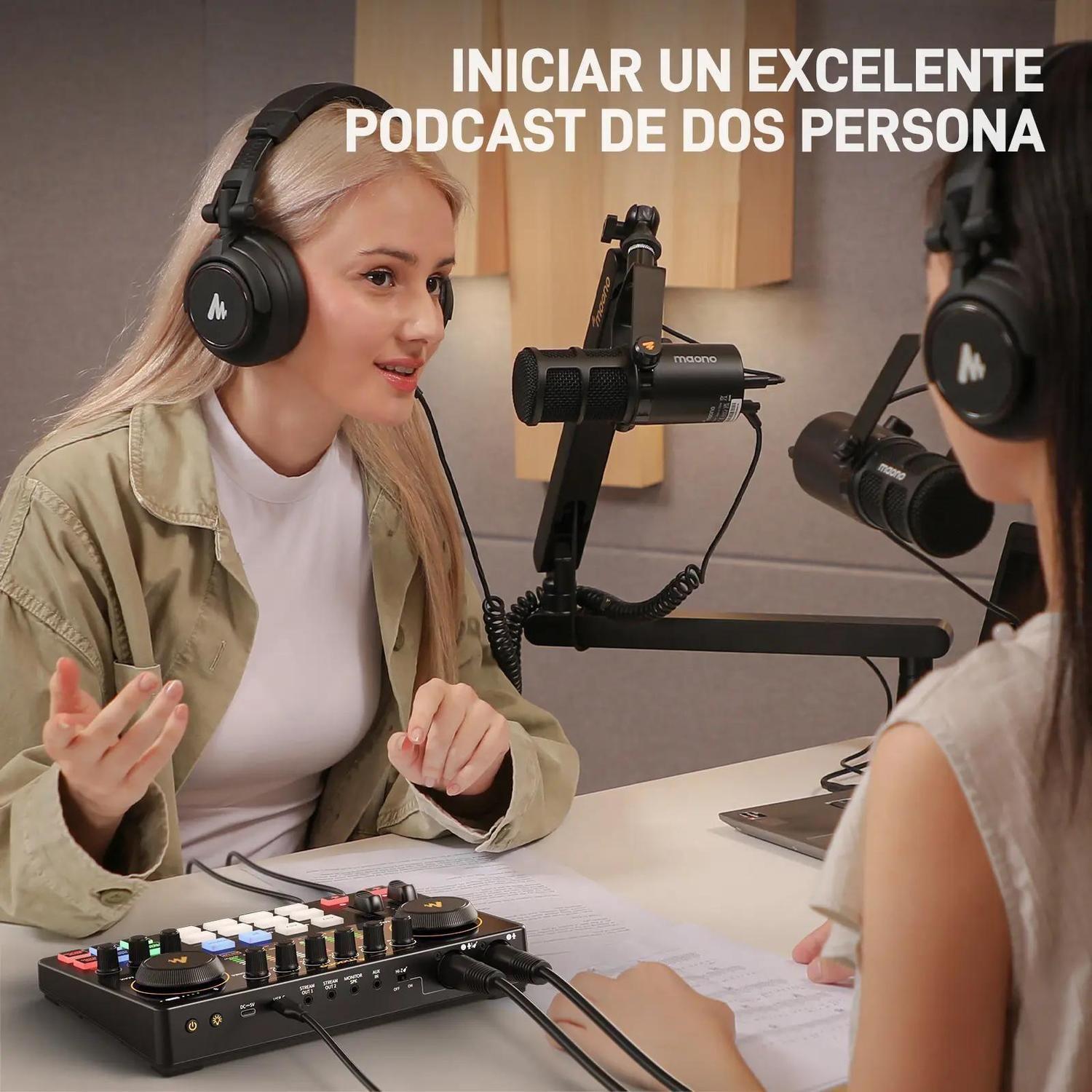 Interfaz de Audio Maonocaster AME2 Gen 2 para Podcasting-2