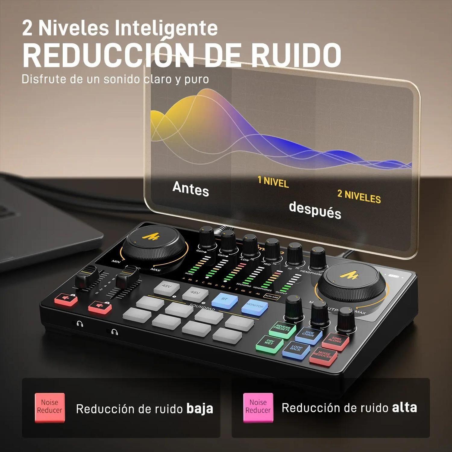 Interfaz de Audio Maonocaster AME2 Gen 2 para Podcasting-3