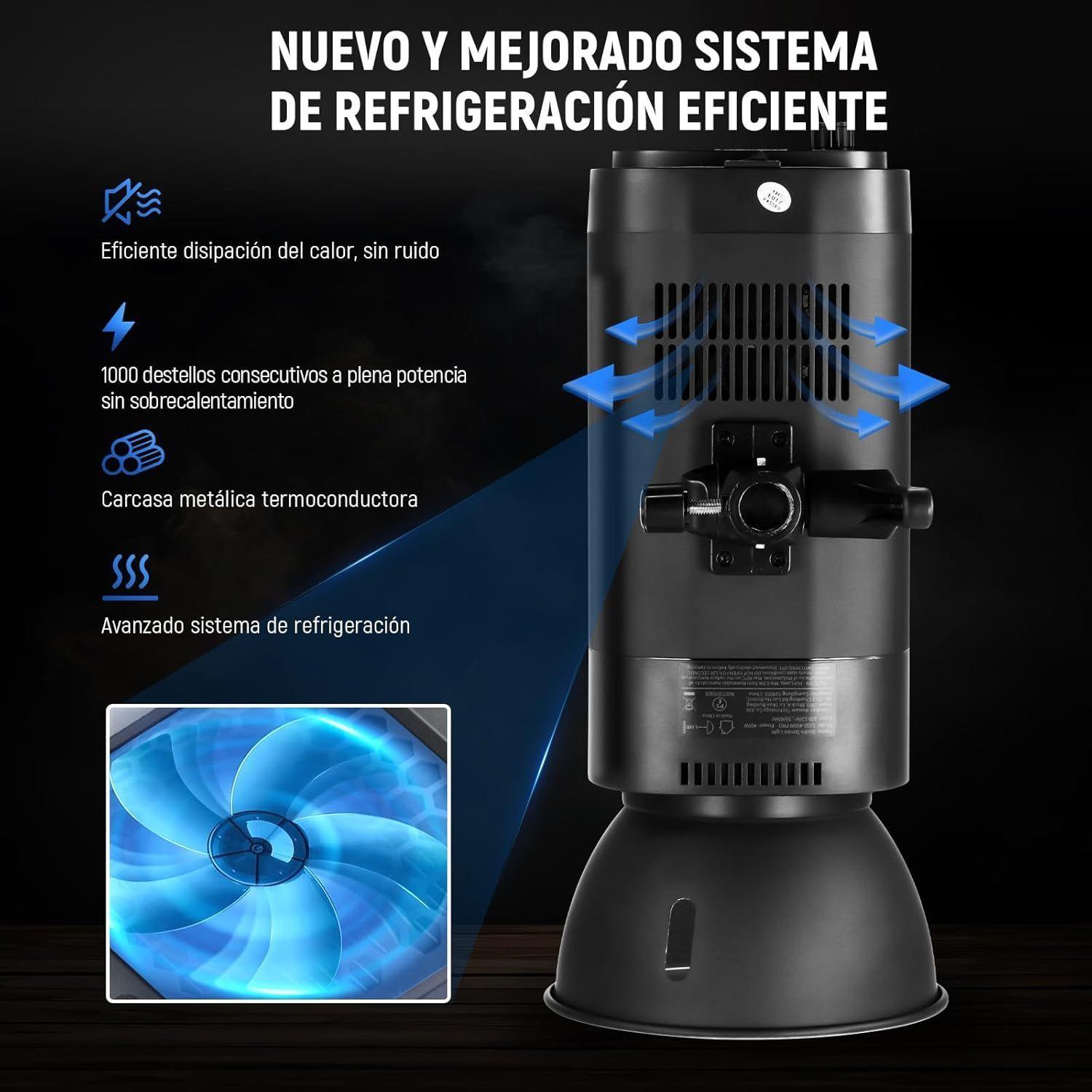 Flash Estudio Neewer S102-400W PRO con Trigger 2,4G-5