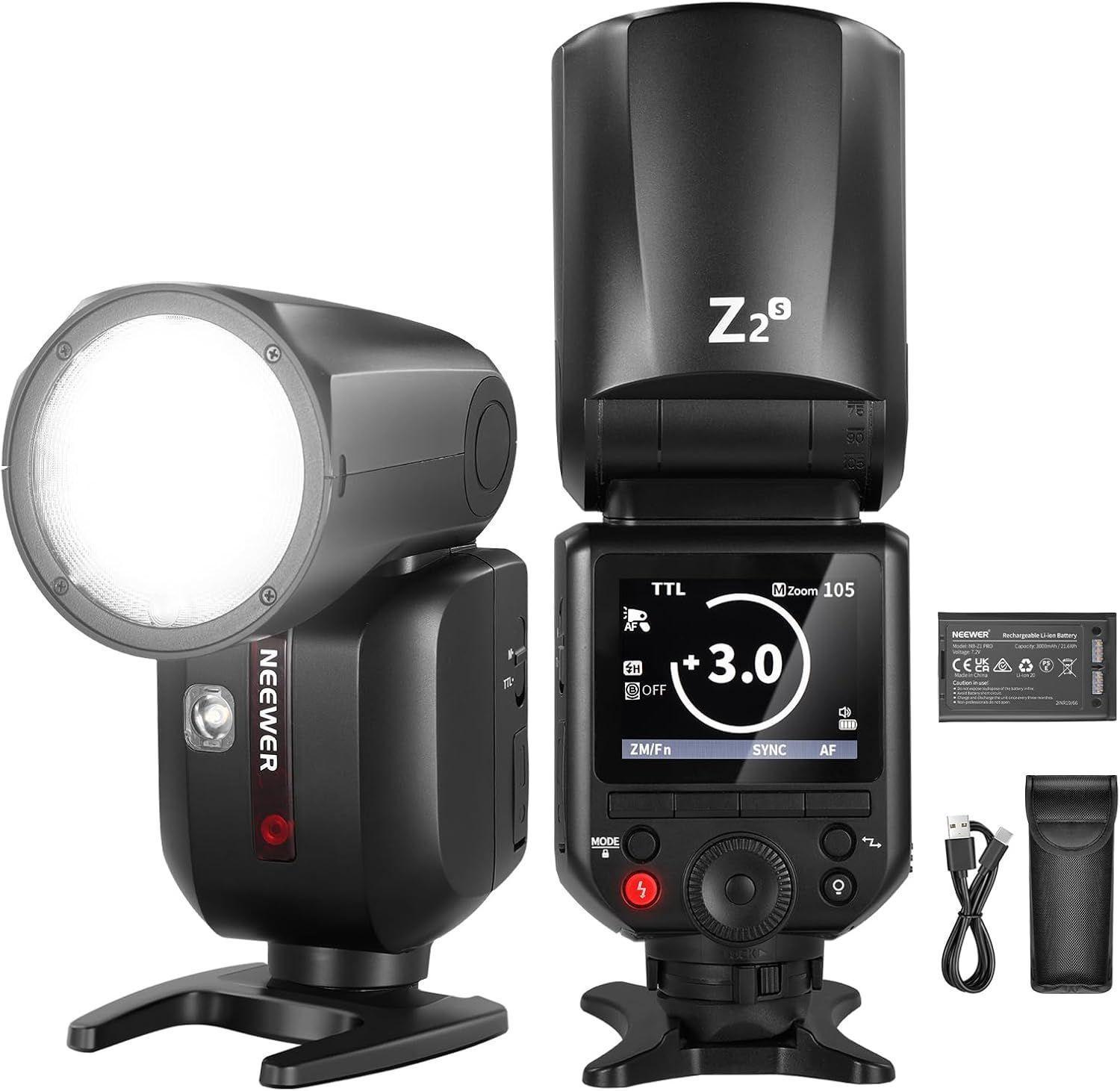 Flash Speedlite Neewer Z2-S TTL Cabeza Redonda Sony-0