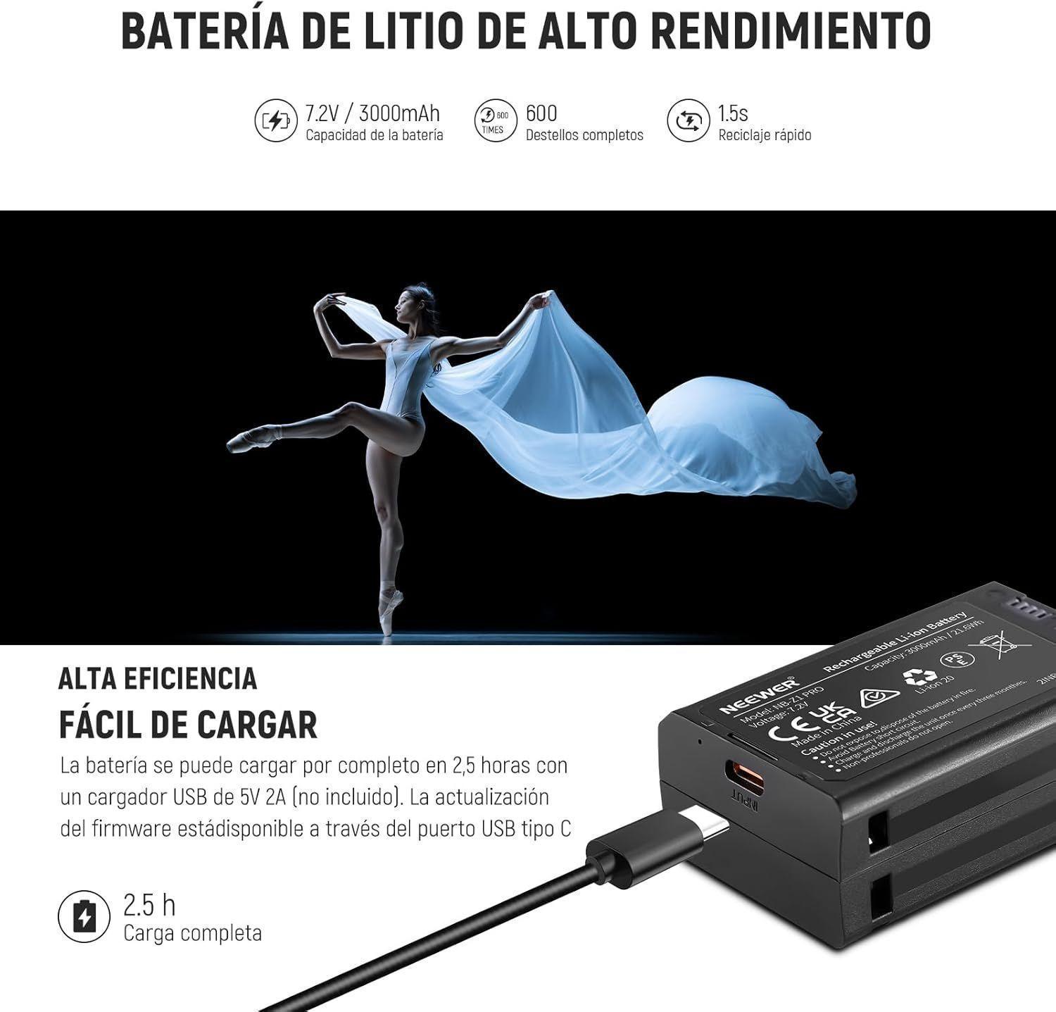 Flash Speedlite Neewer Z2-S TTL Cabeza Redonda Sony-7