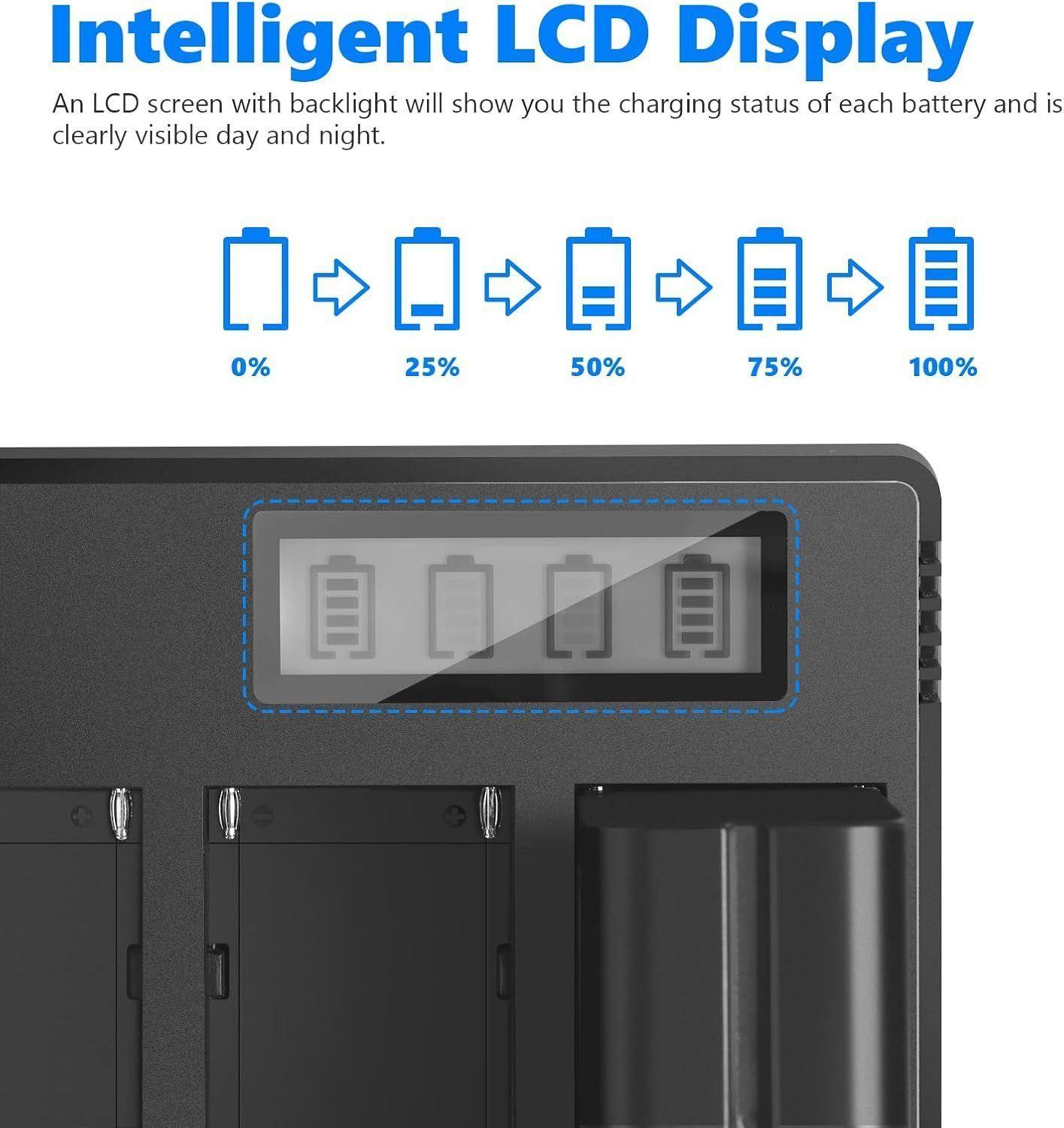 Cargador 4 Canales Neewer para Baterías Sony NP-F-5