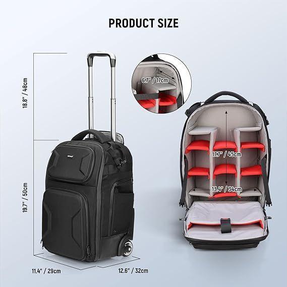 Bolso Trolley Convertible Neewer PB027 para Cámara-5