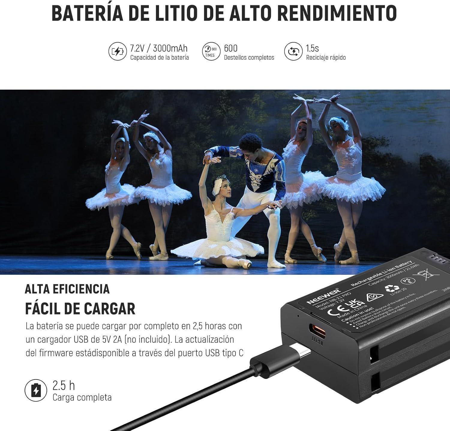 Flash Speedlite Neewer Z2-C TTL Cabezal Redondo para Canon-6