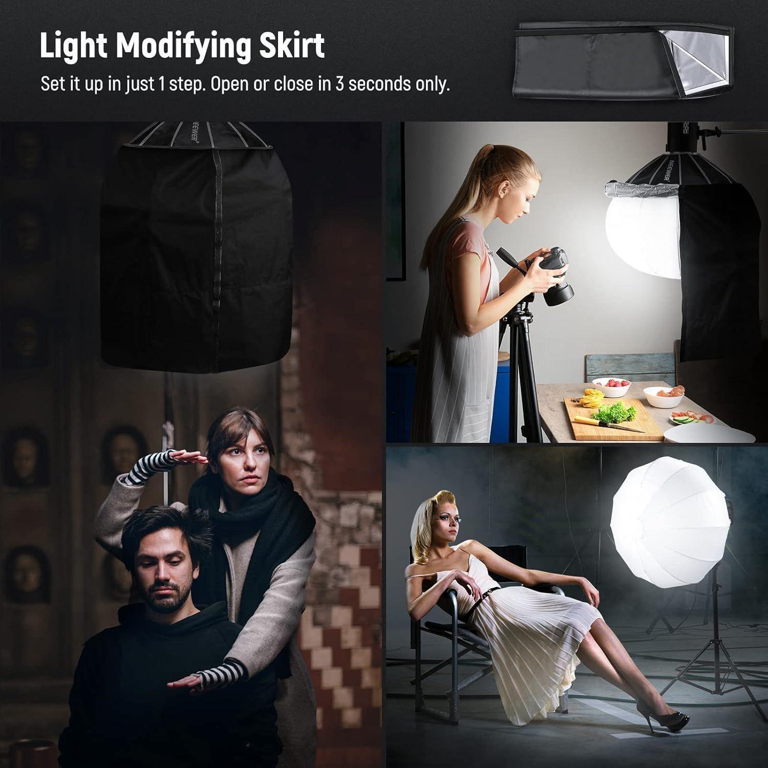 Softbox Linterna Neewer NS65L 65 cm con Montura Bowens-7