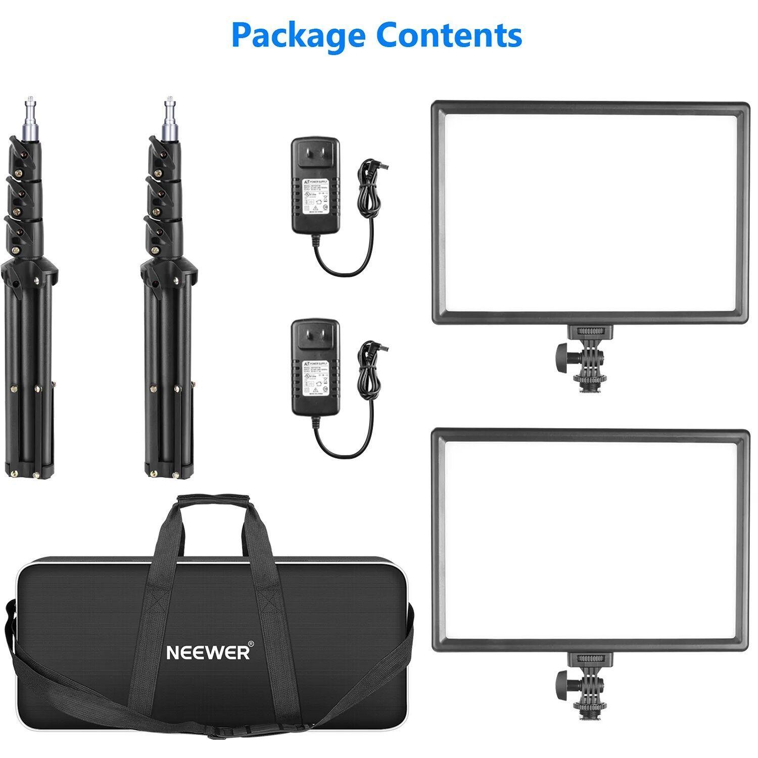 Kit de Panel Neewer NL-192AI de Luz LED Bicolor-7