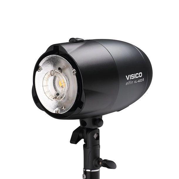 Kit de Iluminación de Estudio VISICO VL-400 II PLUS-7
