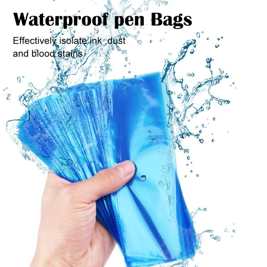 Fundas Desechables Para Maquinas Pen Tatuaje 100 U 18x6,5cm - Azul-4