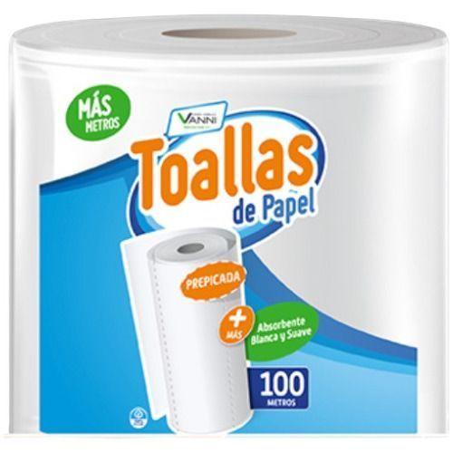 Rollo Papel Toalla nova Prepicada Absorvente 100m-0