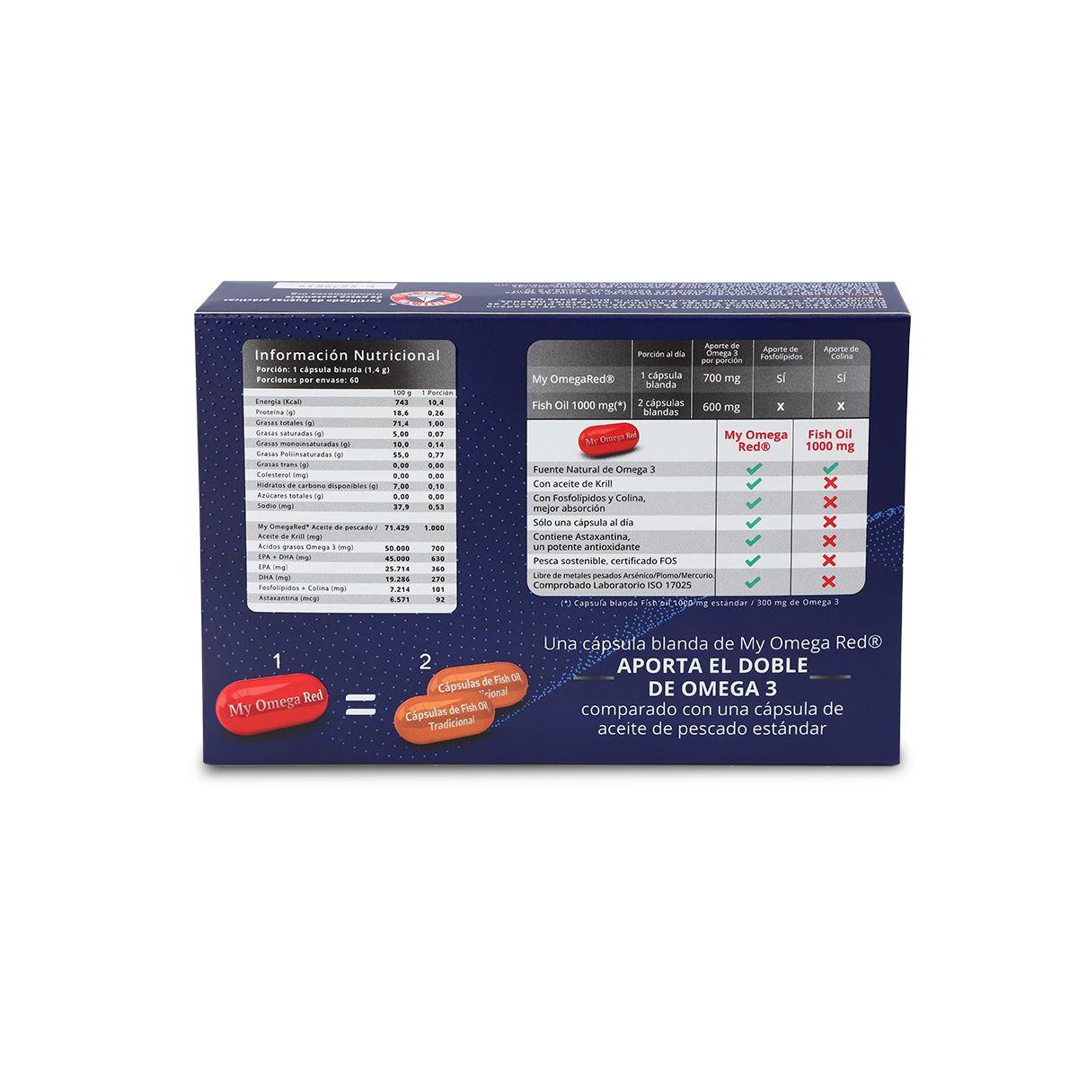 My OmegaRed x60 cápsulas, Nutrapharm-2