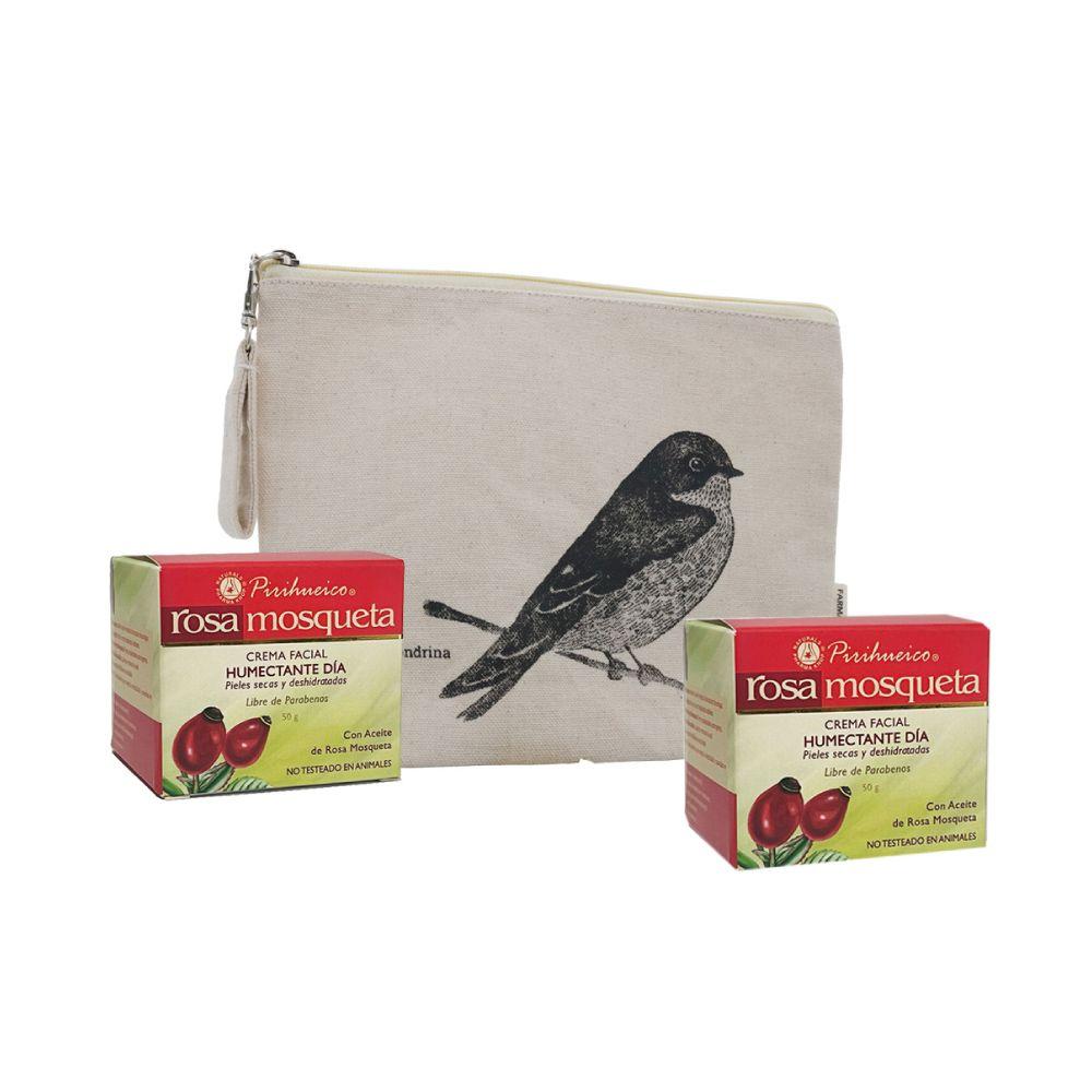 Pack Rosa Mosqueta Pirihueico® Crema dia 2 Un + Cosmetiquero-0