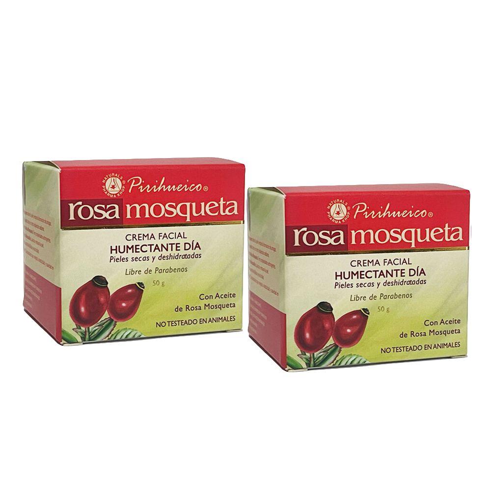 Pack Rosa Mosqueta Pirihueico® Crema dia 2 Un + Cosmetiquero-2