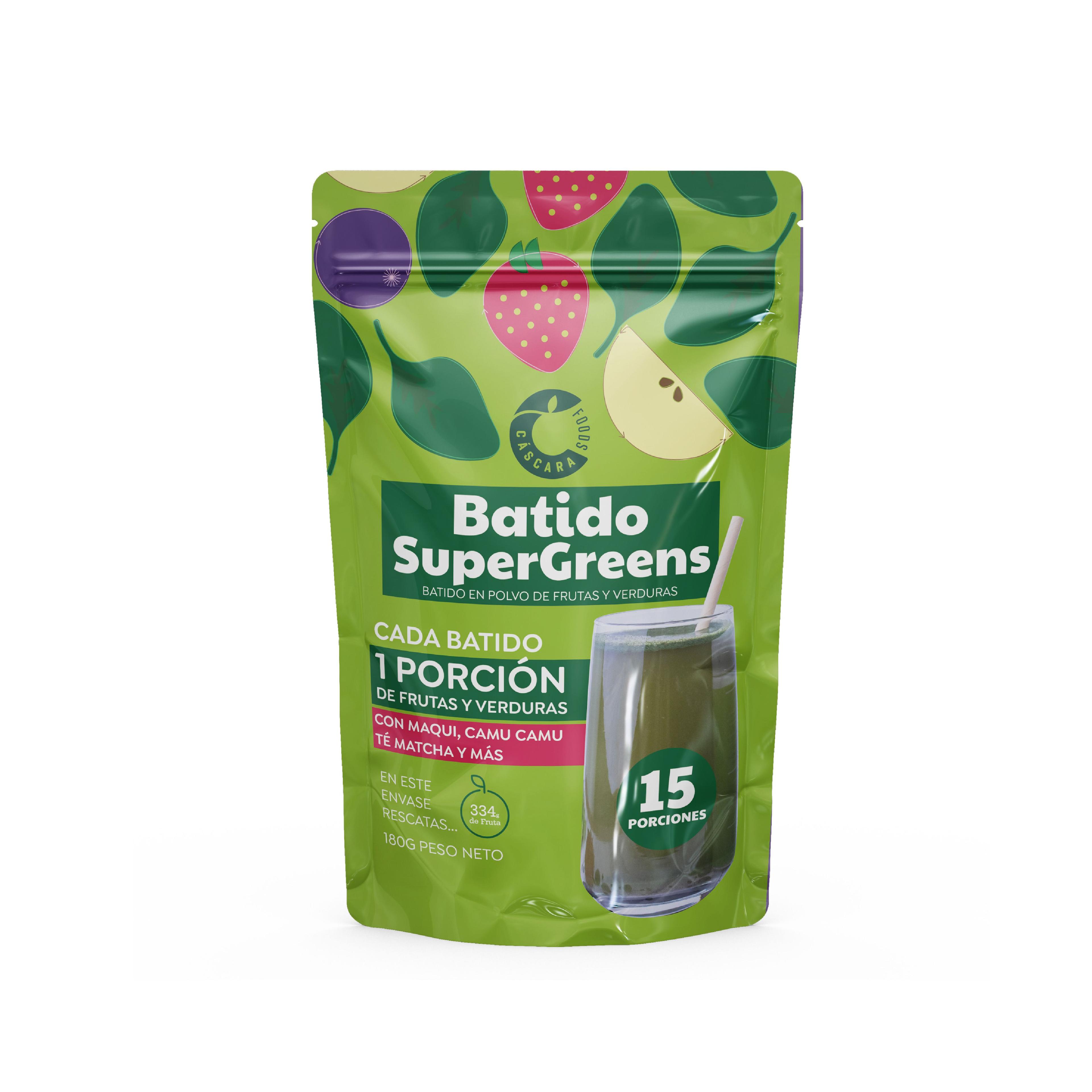 Batido supergreens 180 g, Cascara-0