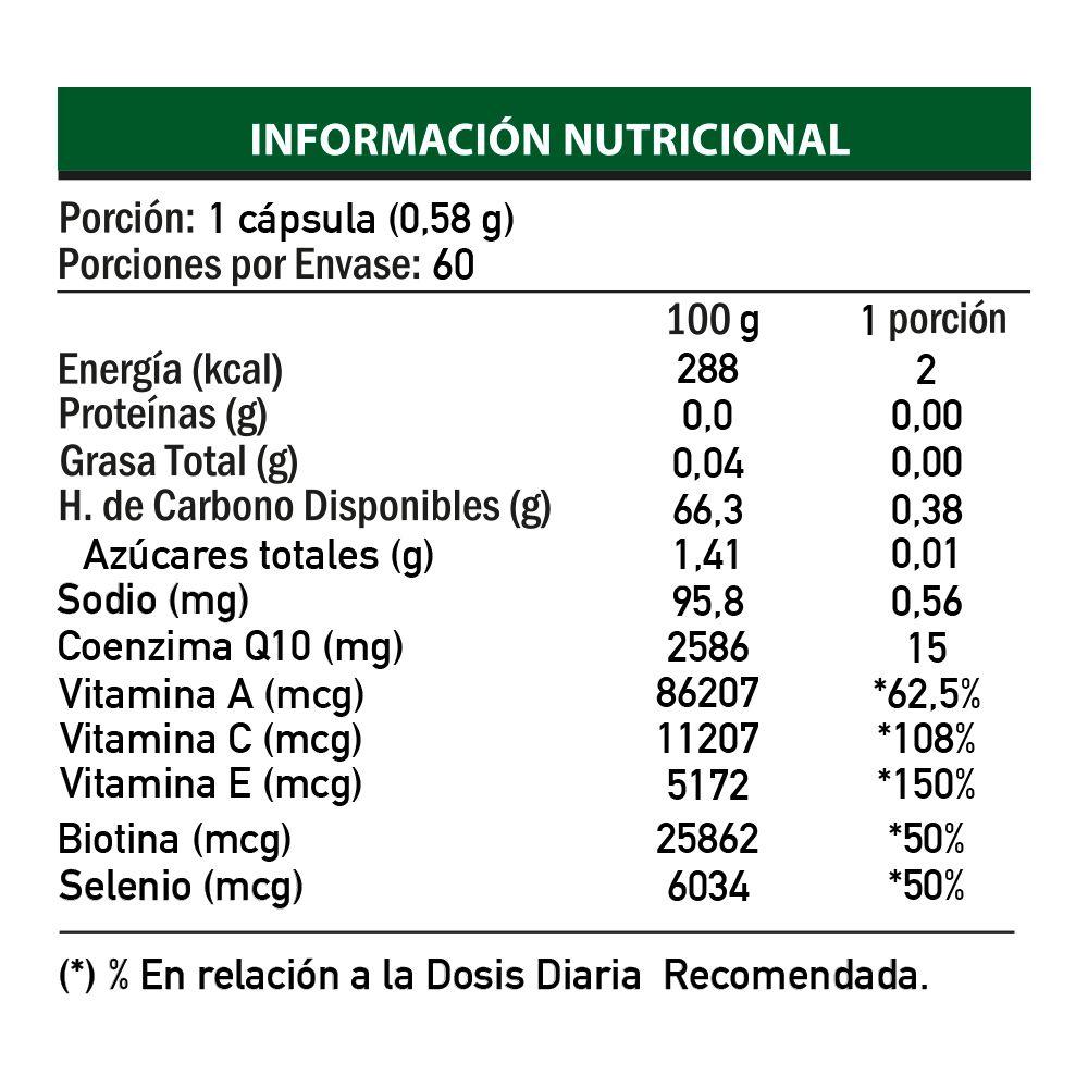 Coq10 Complejo Antox 60 Capsulas - Nat Blue-2