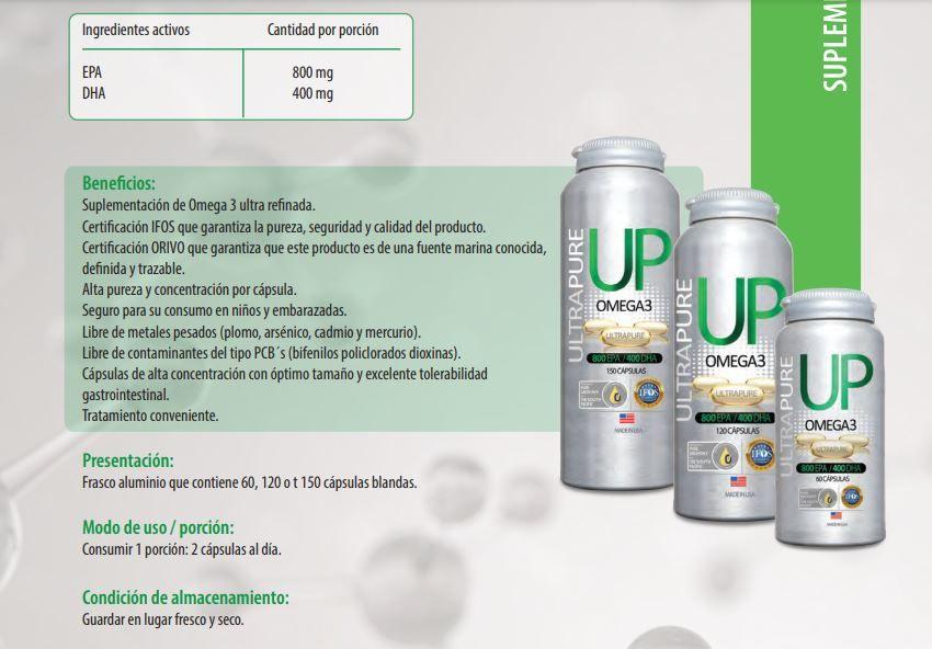 Omega Up UltraPure x 150 Capsulas New Science-2