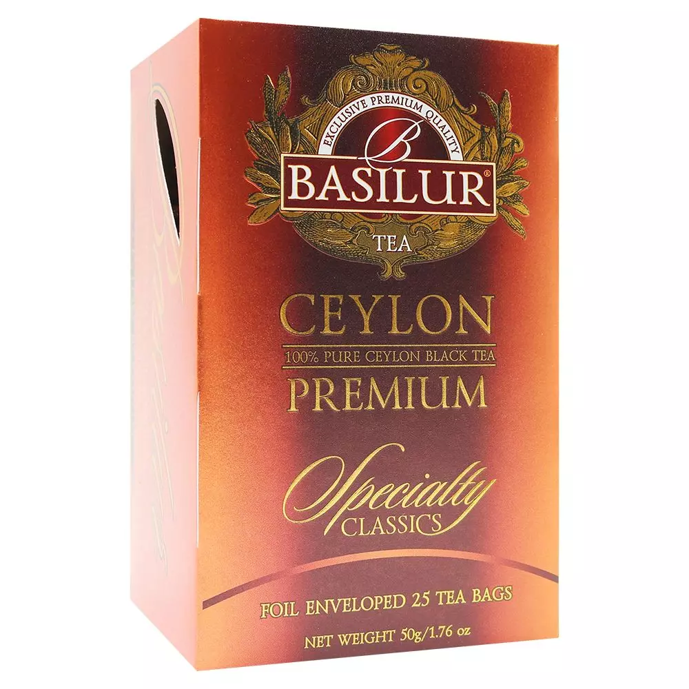 Te Negro Ceylan Premium 2G X 25 Bolsas, Basilur-0