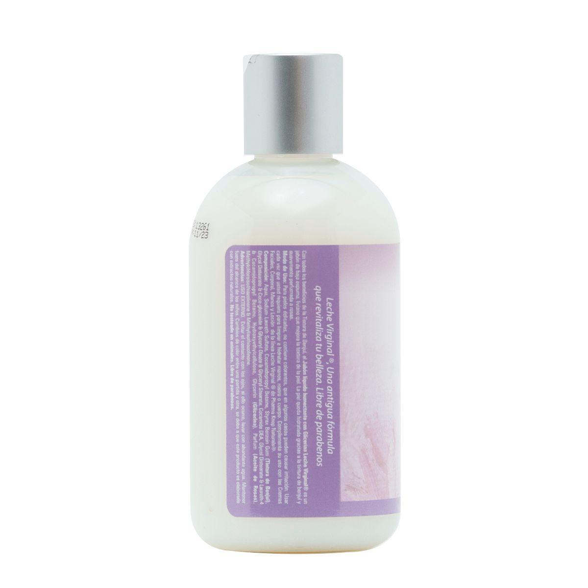 Jabón Líquido Con Glicerina 250 Ml Leche Virginal-2