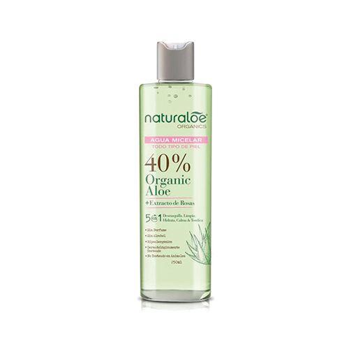 Agua micelar facial limpiadora 250 ml, Naturaloe-0