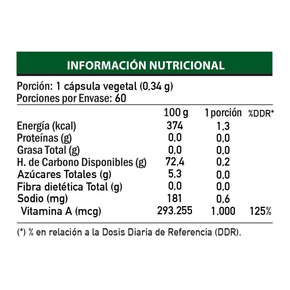 Vitamina A Retinol X60 Cápsulas, Fnl-3