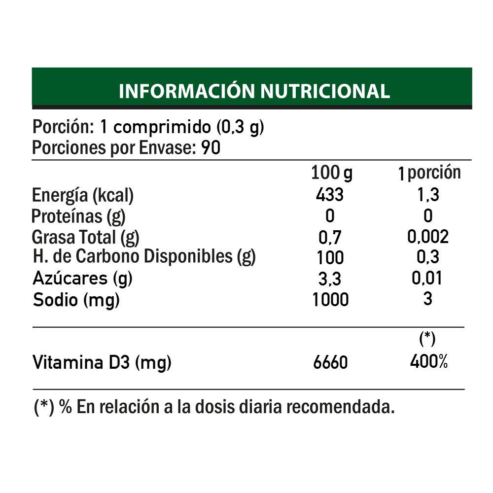 Vitamina D3 800 UI x 90 comprimidos-3