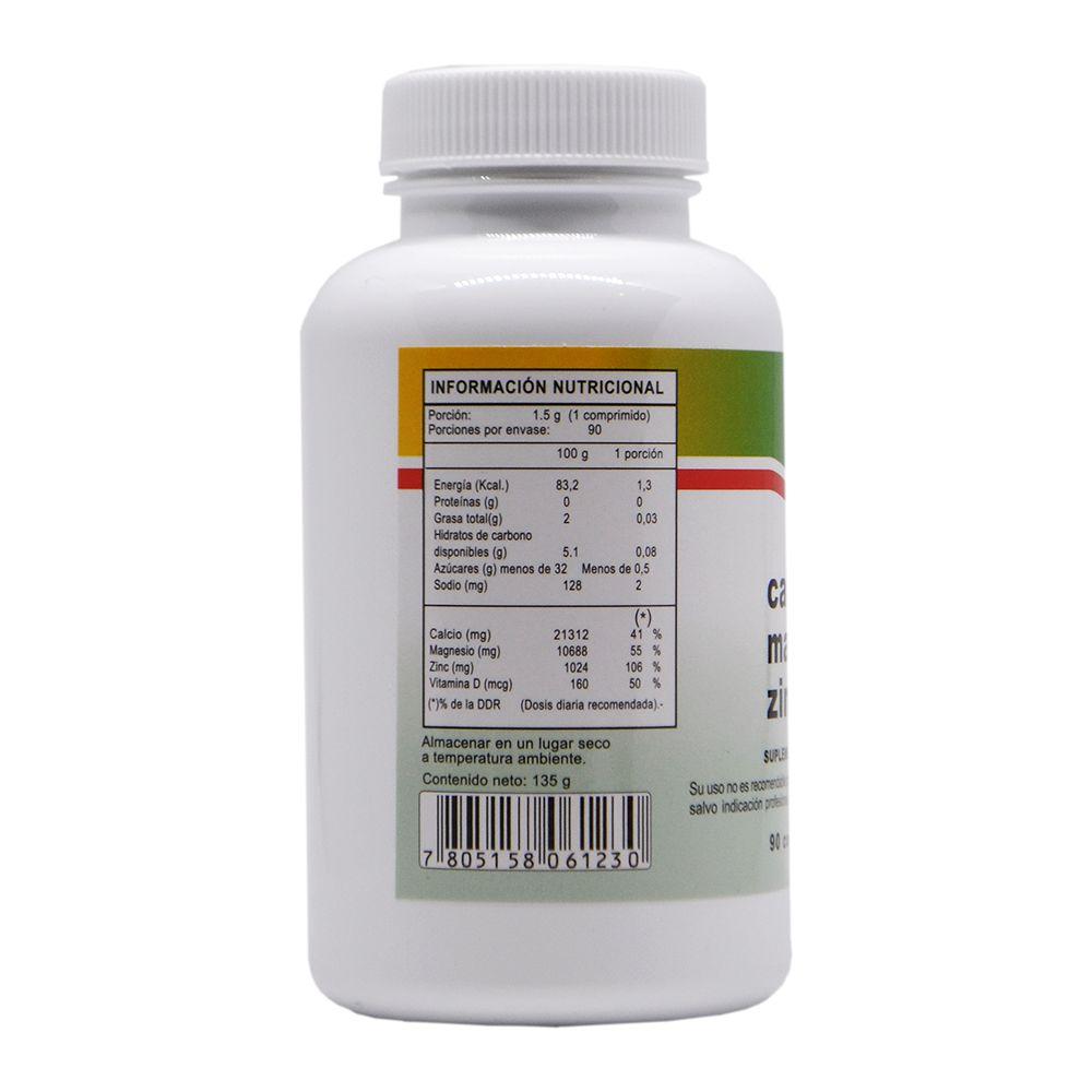 Calcio Magnesio Zinc x 90 comprimidos-2