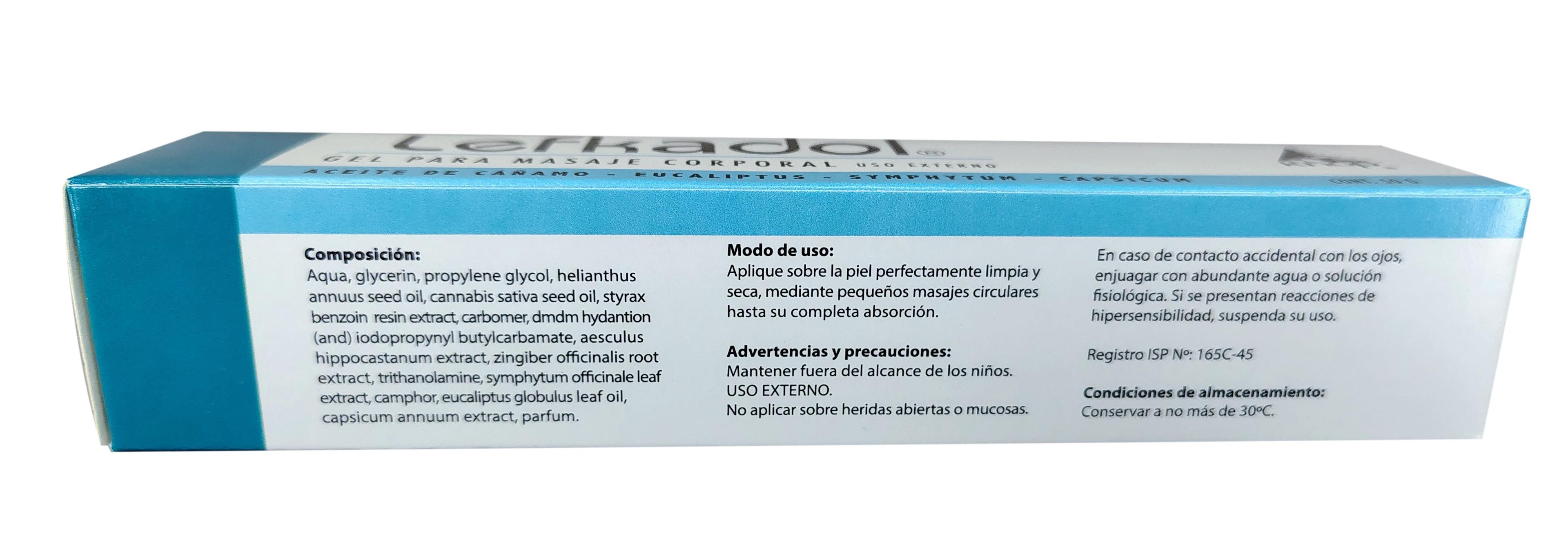 Gel Corporal Masaje con Aceite de Cañamo 50 g - Lefkadol-1